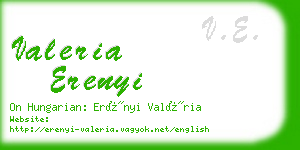 valeria erenyi business card